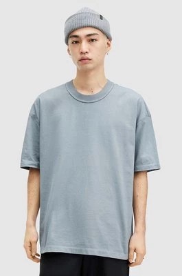 Zdjęcie produktu AllSaints t-shirt bawełniany ISAC SS CREW męski kolor turkusowy gładki M032JA