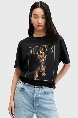 Zdjęcie produktu AllSaints t-shirt bawełniany PEPPER BF damski kolor czarny W095JA