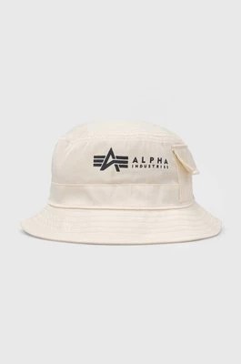 Zdjęcie produktu Alpha Industries kapelusz kolor beżowy