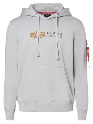 Zdjęcie produktu Alpha Industries Męska bluza z kapturem Mężczyźni szary nadruk,