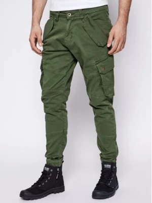 Zdjęcie produktu Alpha Industries Spodnie materiałowe Combat 126215 Zielony Slim Fit