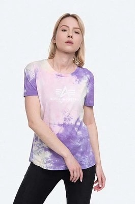 Zdjęcie produktu Alpha Industries t-shirt bawełniany Basic Tee Batik Wmn kolor różowy 116084.536-ROZOWY