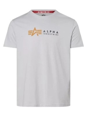 Zdjęcie produktu Alpha Industries T-shirt męski Mężczyźni Bawełna szary nadruk,