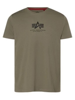 Zdjęcie produktu Alpha Industries T-shirt męski Mężczyźni Bawełna zielony nadruk,