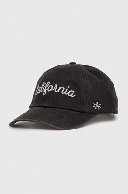 Zdjęcie produktu American Needle czapka z daszkiem bawełniana California kolor czarny z aplikacją
