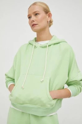 Zdjęcie produktu American Vintage bluza damska kolor zielony z kapturem gładka