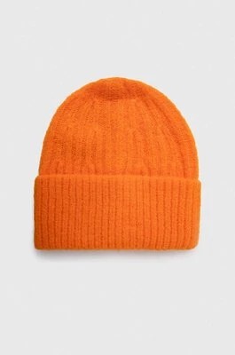 Zdjęcie produktu American Vintage czapka z domieszką wełny kolor pomarańczowy