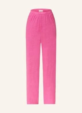 Zdjęcie produktu American Vintage Spodnie Marlena Pobsbury Z Lnu pink