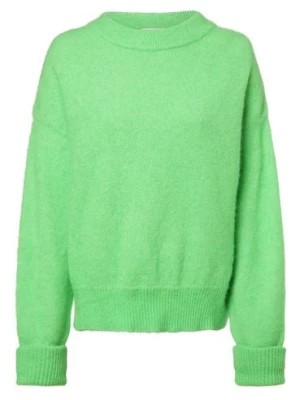 Zdjęcie produktu american vintage Sweter damski z zawartością alpaki Kobiety Wełna zielony jednolity, XS/S