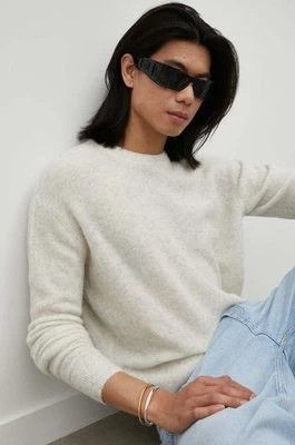 Zdjęcie produktu American Vintage sweter wełniany męski kolor szary lekki