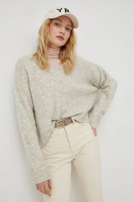 Zdjęcie produktu American Vintage sweter z domieszką wełny damski kolor szary