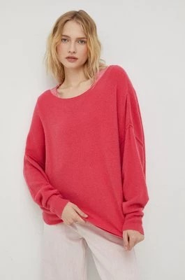 Zdjęcie produktu American Vintage sweter z domieszką wełny kolor różowy