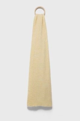 Zdjęcie produktu American Vintage szalik wełniany damskie kolor żółty gładki