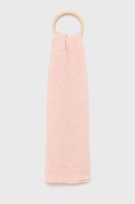 Zdjęcie produktu American Vintage szalik z domieszką wełny kolor różowy gładki