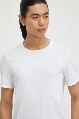 Zdjęcie produktu American Vintage t-shirt bawełniany kolor biały melanżowy