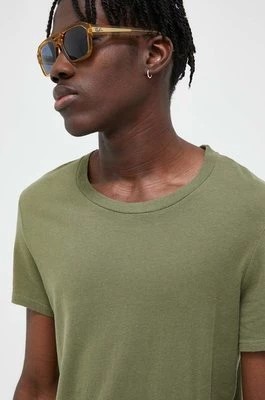 Zdjęcie produktu American Vintage t-shirt bawełniany kolor zielony gładki