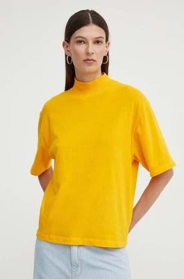 Zdjęcie produktu American Vintage t-shirt T-SHIRT MC COL MONTANT damski kolor pomarańczowy RAK02AE24