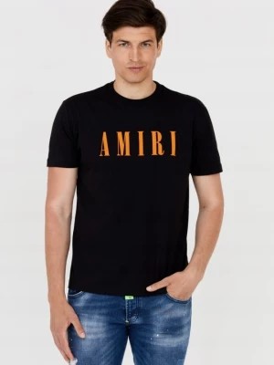 Zdjęcie produktu AMIRI T-shirt męski czarny z pomarańczowym logo