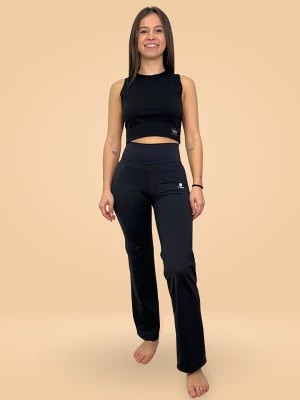 Zdjęcie produktu Anaissa Spodnie sportowe "Monaco" w kolorze czarnym rozmiar: M