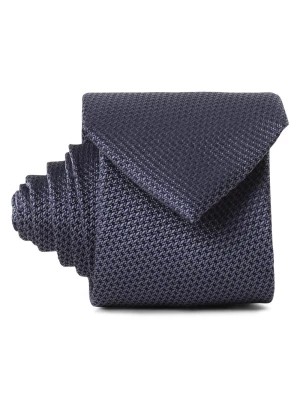 Zdjęcie produktu Andrew James Jedwabny krawat męski Mężczyźni niebieski wypukły wzór tkaniny,