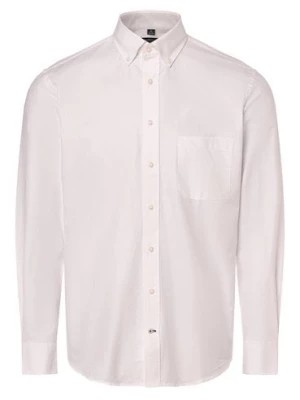 Zdjęcie produktu Andrew James Koszula męska Mężczyźni Regular Fit Bawełna biały wypukły wzór tkaniny,