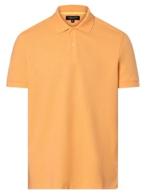 Zdjęcie produktu Andrew James Męska koszulka polo Mężczyźni Bawełna pomarańczowy marmurkowy,