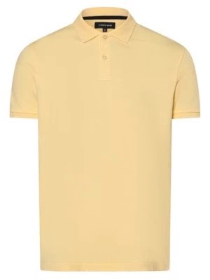 Zdjęcie produktu Andrew James Męska koszulka polo Mężczyźni Bawełna żółty jednolity,