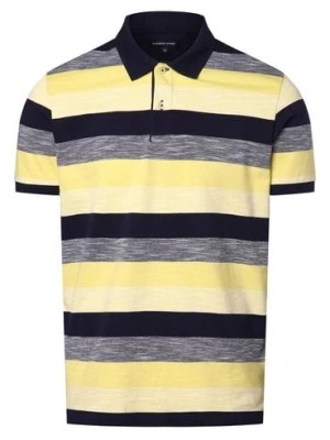 Zdjęcie produktu Andrew James Męska koszulka polo Mężczyźni Bawełna żółty|niebieski w paski,