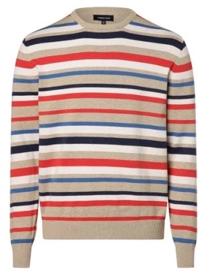 Zdjęcie produktu Andrew James Męski sweter Mężczyźni Bawełna beżowy|wielokolorowy w paski,