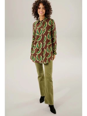 Zdjęcie produktu Aniston Bluzka w kolorze brązowo-zielonym rozmiar: 38