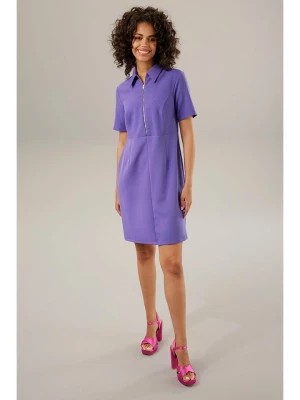 Zdjęcie produktu Aniston Sukienka polo w kolorze fioletowym rozmiar: 48