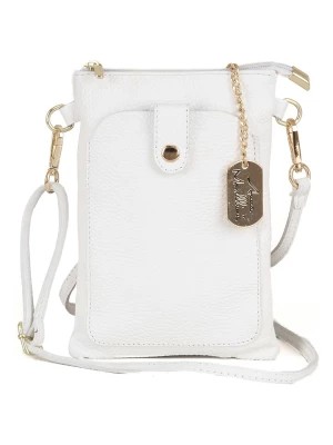 Zdjęcie produktu Anna Morellini Skórzana torebka "Erica" w kolorze białym - 14 x 21 x 1 cm rozmiar: onesize