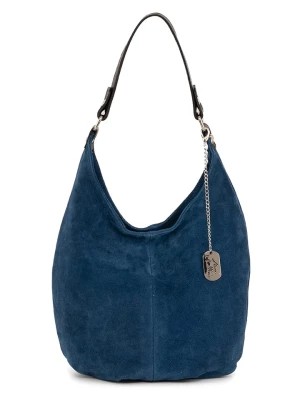 Zdjęcie produktu Anna Morellini Skórzana torebka "Michelina" w kolorze niebieskim - 32 x 30 x 20 cm rozmiar: onesize