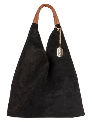 Zdjęcie produktu Anna Morellini Skórzany shopper bag "Eleonora" w kolorze czarnym - 40 x 31 x 2 cm rozmiar: onesize