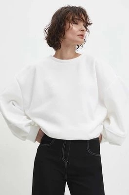 Zdjęcie produktu Answear Lab bluza bawełniana damska kolor biały melanżowa