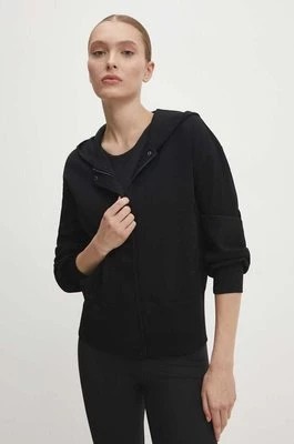 Zdjęcie produktu Answear Lab bluza damska kolor czarny z kapturem gładka