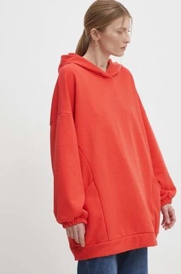 Zdjęcie produktu Answear Lab bluza damska kolor czerwony z kapturem melanżowa