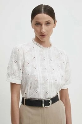 Zdjęcie produktu Answear Lab bluzka bawełniana damska kolor biały wzorzysta