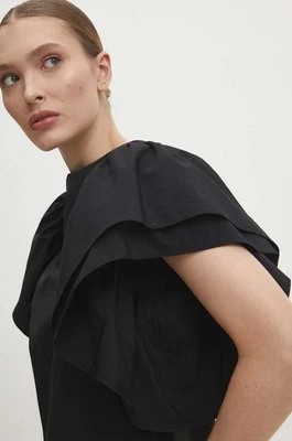 Zdjęcie produktu Answear Lab bluzka bawełniana damska kolor czarny gładka