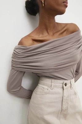 Zdjęcie produktu Answear Lab bluzka damska kolor beżowy gładka