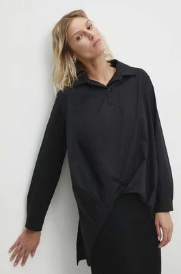 Zdjęcie produktu Answear Lab bluzka damska kolor czarny relaxed z kołnierzykiem klasycznym