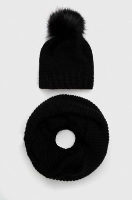 Zdjęcie produktu Answear Lab czapka i komin kolor czarny