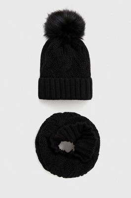 Zdjęcie produktu Answear Lab czapka i komin kolor czarny