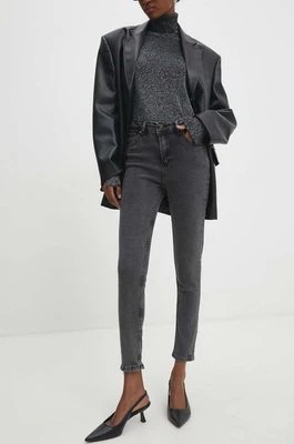 Zdjęcie produktu Answear Lab jeansy damskie kolor szary