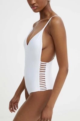 Zdjęcie produktu Answear Lab jednoczęściowy strój kąpielowy kolor biały lekko usztywniona miseczka