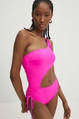 Zdjęcie produktu Answear Lab jednoczęściowy strój kąpielowy kolor różowy lekko usztywniona miseczka