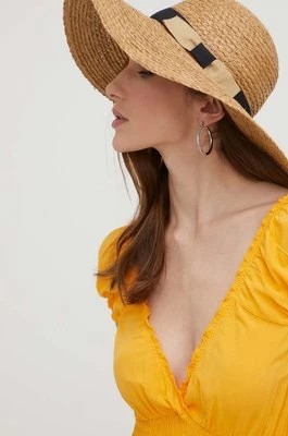 Zdjęcie produktu Answear Lab kapelusz kolor brązowy
