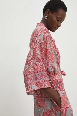Zdjęcie produktu Answear Lab kimono kolor różowy oversize wzorzysta