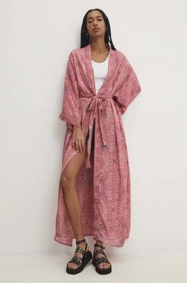 Zdjęcie produktu Answear Lab kimono kolor różowy wzorzysta