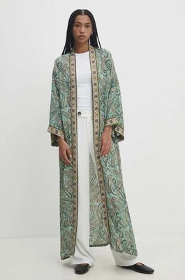 Zdjęcie produktu Answear Lab kimono kolor zielony oversize wzorzysta